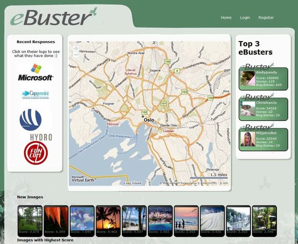 eBuster er et sosialt nettsted hvor hvem som helst kan rapportere inn miljøsvin.