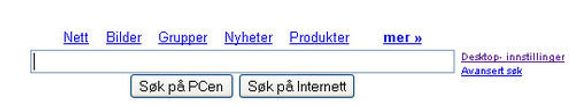 Google Desktop er tett integrert med Googles vanlige søketjeneste