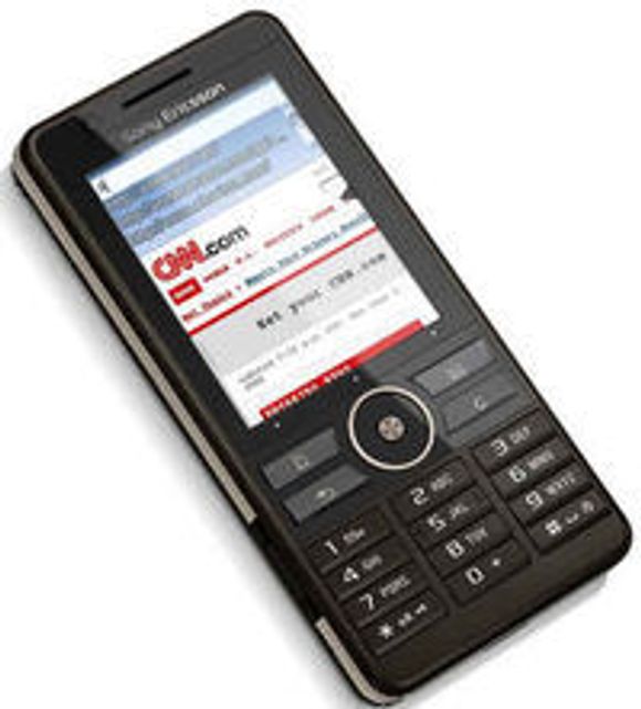 Sony Ericsson UIQ-mobil med @Web-nettleser
