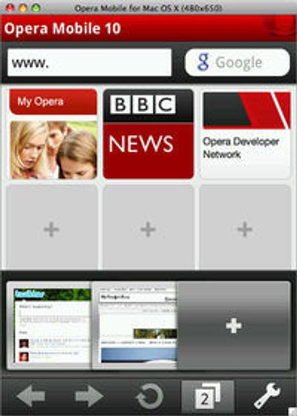 Opera Mobile 10 for Mac OS X