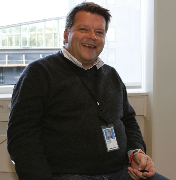 Morten Jenssen, produktspesialist i Microsoft Norge. <i>Foto: Anders Brenna</i>