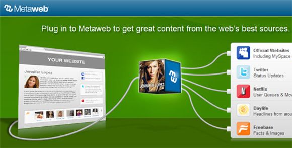 Slik illustrerer Metaweb hvordan søketeknologien deres fungerer.