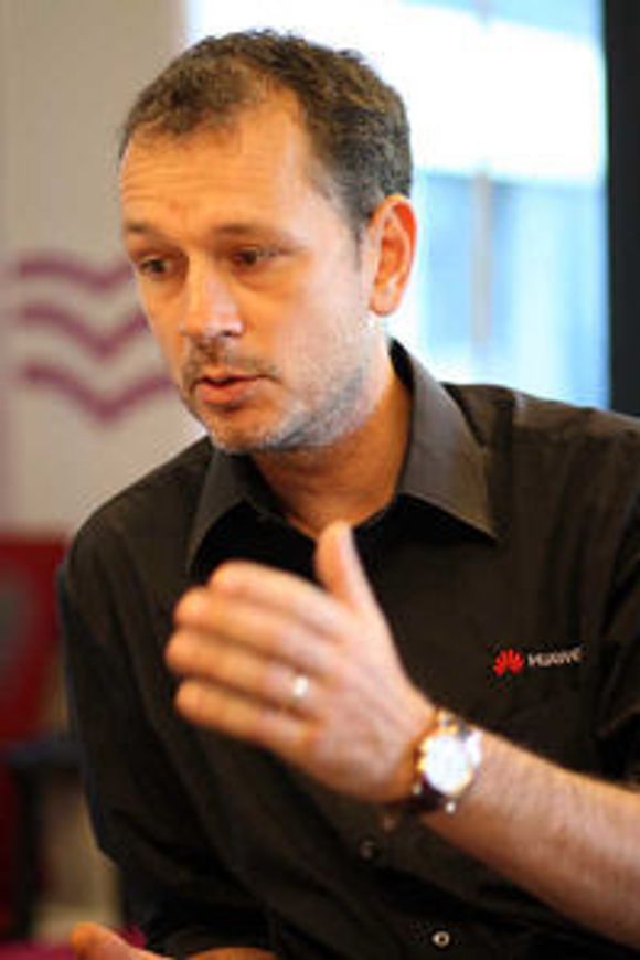 Anders Ljunggren, nordensjef i Huawei og ansvarlig for selskapets forretningssamarbeid med Telenor. <i>Bilde: Marius Jørgenrud</i>