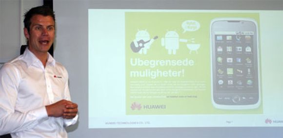 Salgssjef Tor Slørdal i Huawei. <i>Bilde: Marius Jørgenrud</i>