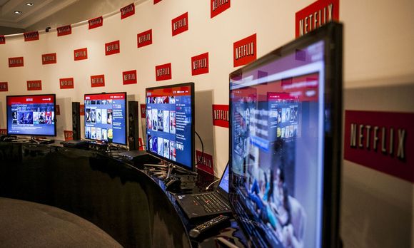 De fleste Netflix-brukerne benytter seg av en TV via spillkonsoll. Playstation 3 er mest populær. Bildet er fra onsdagens presentasjon. <i>Bilde: Per Ervland</i>