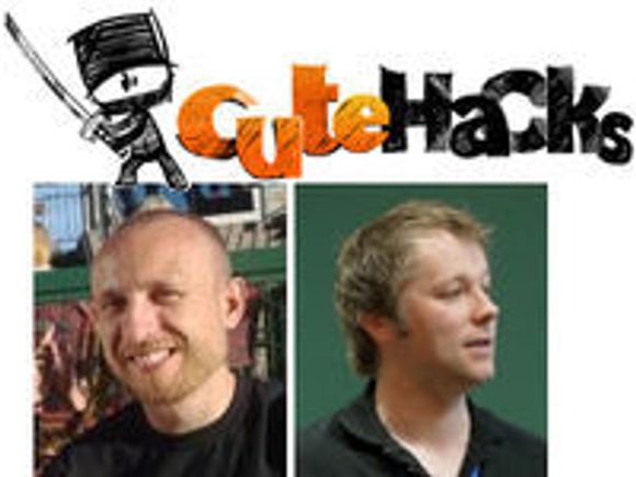 Qt-ekspertene Cutehacks lager Wimp til Nokia. (fra v.) Marius Bugge Monsen og Espen Riskedal.