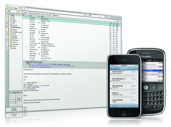 Webex Mail er en ny webbasert e-postløsning for bedrifter. Den gir brukerne tilgang til e-post fra pc-en eller fra en smart mobiltelefon. <i>Bilde: Cisco</i>