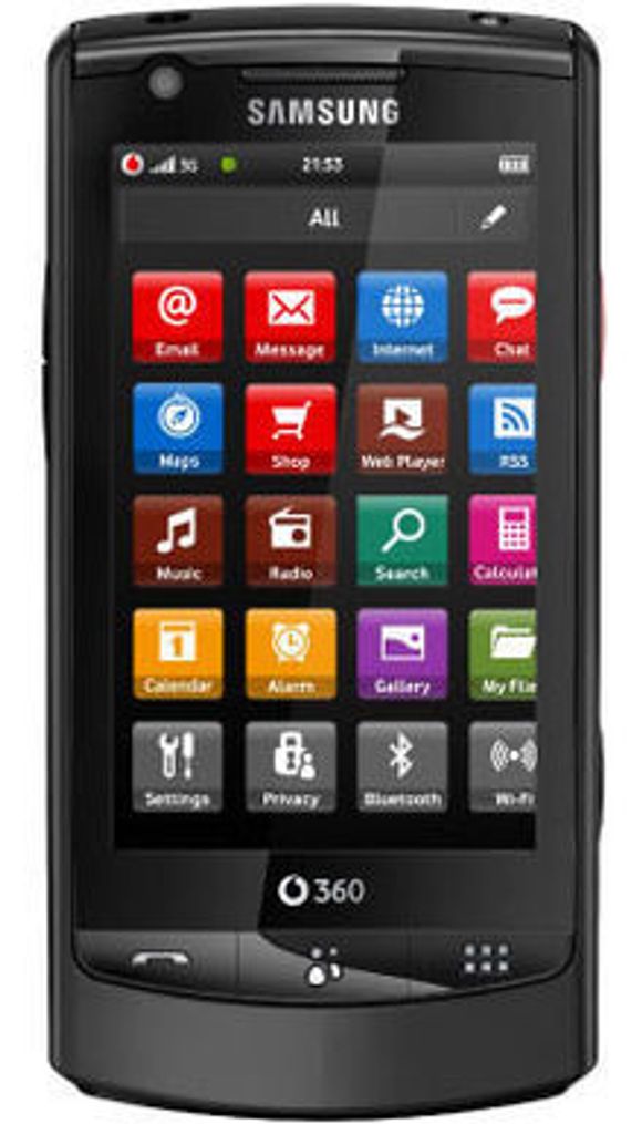 Vodafone 360 Samsung M1 er en middels godt utstyrt LiMo-basert smarttelefon med 3,2 tommers berøringsskjerm.