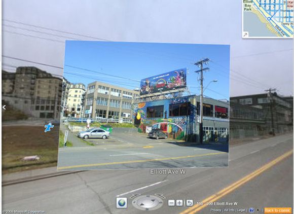 Bing Maps gatebilde fra Seattle med Streetside Photos <i>Bilde: Bing Maps</i>