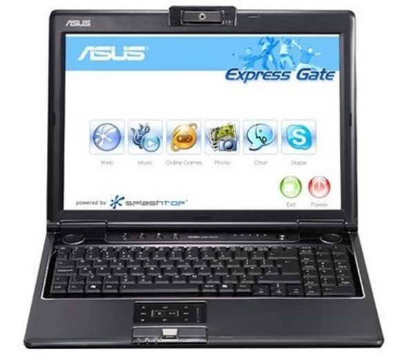 Asus-PC med Splashtop-baserte Express Gate.
