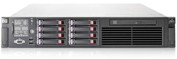 HP Proliant DL380 har plass til åtte disker. Valgmulighetene er SAS, SATA eller SSD.
