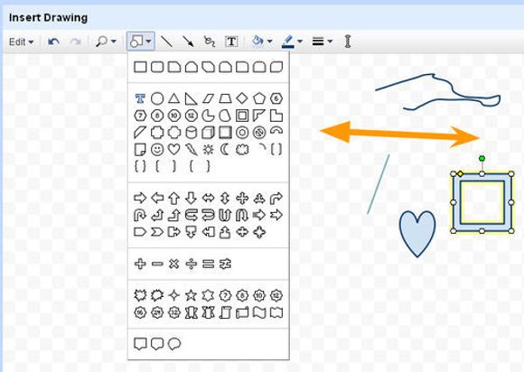 Google Docs&#039;  Insert Drawing-funksjon