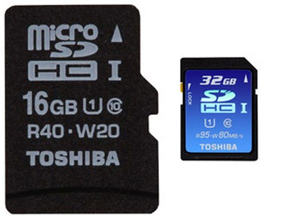 Nye SDHC UHS-I-kort fra Toshiba <i>Bilde: Toshiba</i>