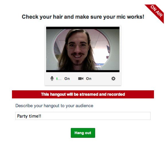 HangOut On Air-seanser lagres nå hos YouTube. <i>Bilde: Google</i>