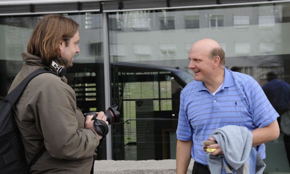 Ballmer lover å komme ofte på besøk til Norge nå som Fast er et Microsoft-selskap <i>Bilde: Jan Petter Hoel</i>
