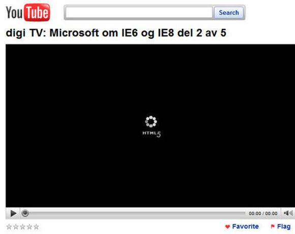 HTML5-utgave av YouTube-video