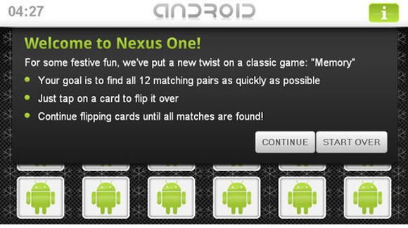 Memory-spill for Googles Nexus One