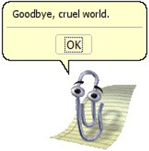 Microsoft Office&#039; «Clippy» har takket for seg.