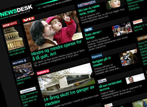 iPhone-utgaven av NewsDesk henter informasjonen sin fra NewsWeb-serveren, og innholdet er også tilgjengelig gjennom en vanlig webside.
