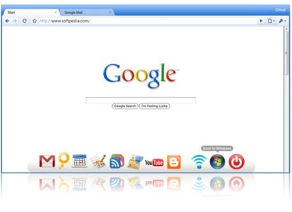 Likheten mellom operativsystemet «Cloud» og nettleseren Google Chrome er slående. (Kilde: Good OS)