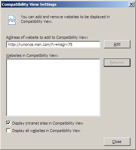 Internet Explorer 8 beta 2 - konfigurasjon av intranett og kompatibilitetsvisning
