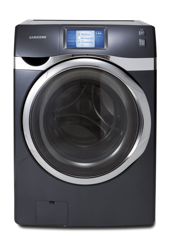 Samsungs WF457-vaskemaskin kan kontrolleres med en mobilapplikasjon. <i>Bilde: Samsung</i>