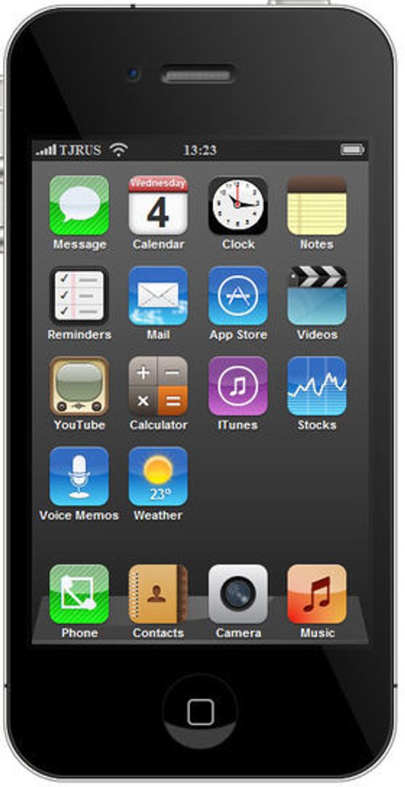 Vasiliy Zubachs CSS-baserte, virtuelle iPhone 4. <i>Bilde: Tjrus</i>