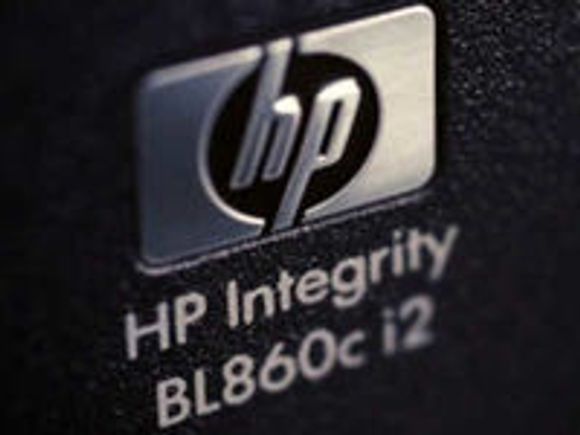 Bladserveren BL860 har to prosessorer, hver med fire kjerner. <i>Bilde: HP</i>