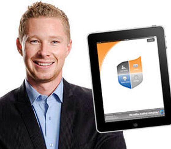 Utgir iPad-app: Gründer og daglig leder Alexander Hagerup i Online Backup Company.