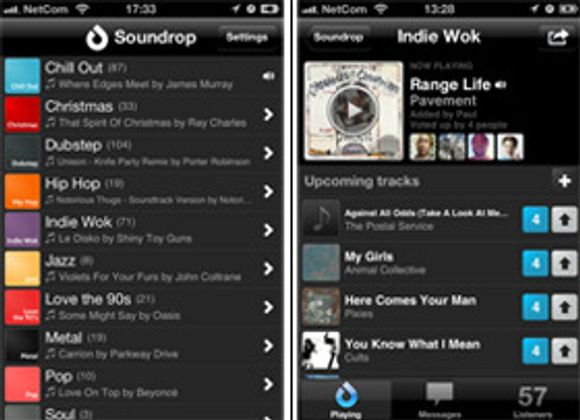 Soundrop-klienten til iOS fungerer på samme vis, og krever også premium-abonnement på Spotify.