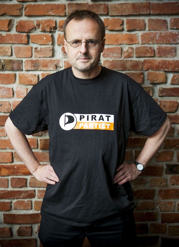Håkon Wium Lie er frontfigur for Piratpartiet, som hittil har samlet inn 3000 av de 5000 underskriftene som trengs for å registrere partiet. <i>Bilde: Per Ervland</i>