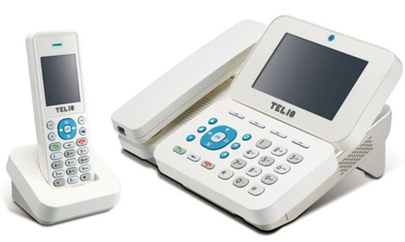 Telios videotelefon er samtidig en base for opptil tre trådløse DECT-apparater.