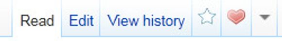 Et klikk på hjertet i fanenlinjen på brukersidene i Wikipedia, gjør det mulig å sende en WikiLove-hilsen til den aktuelle brukeren.