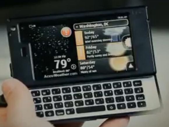 Angivelig Nokia N950 hentet fra utviklervideo utgitt av Nokia på YouTube.
