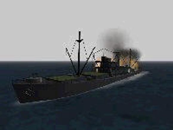 Bilde fra spillet Silent Hunter 2 fra 2001. <i>Skjermbilde:  Digi.no</i>