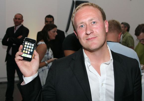 Netcoms kommunikasjonsdirektør Øyvind Vederhus hadde sikret seg en iPhone.