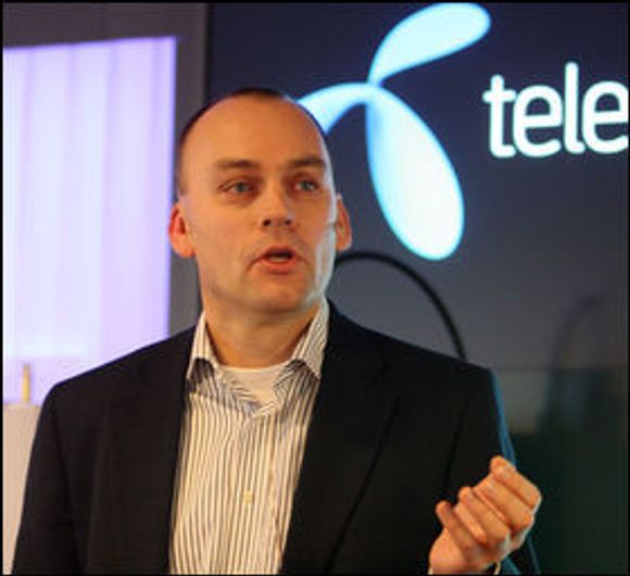 Bjørn Ivar Moen i Telenor Norge forteller om kraftig vekst i 4G-bruken. <i>Bilde: Marius Jørgenrud</i>