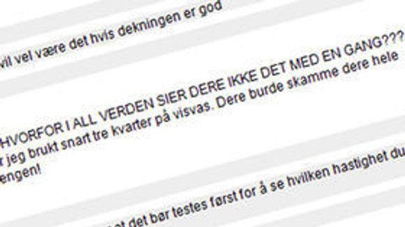 Her tapte Telenor en kunde. <i>Bilde: Logg av chatten</i>