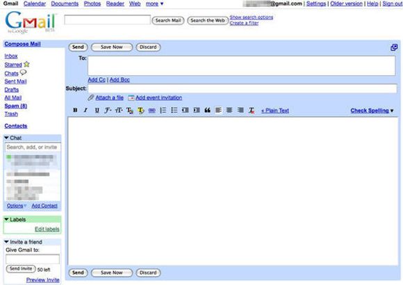 En noe eldre utgave av Gmail. <i>Bilde: Gustavo da Cunha Pimenta/Flickr (CC BY-SA 2.0)</i>