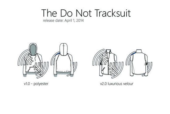 Den første utgaven av The Do Not Track Suite er laget i polyester, en luksusversjon i velur kommer først senere. <i>Bilde: Microsoft</i>