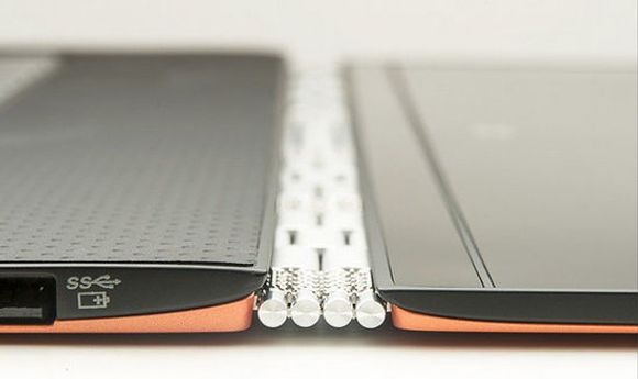 Lenovo Yoga 3 Pro er utstyrt med helt spesielle hengsler. <i>Bilde: Lenovo</i>