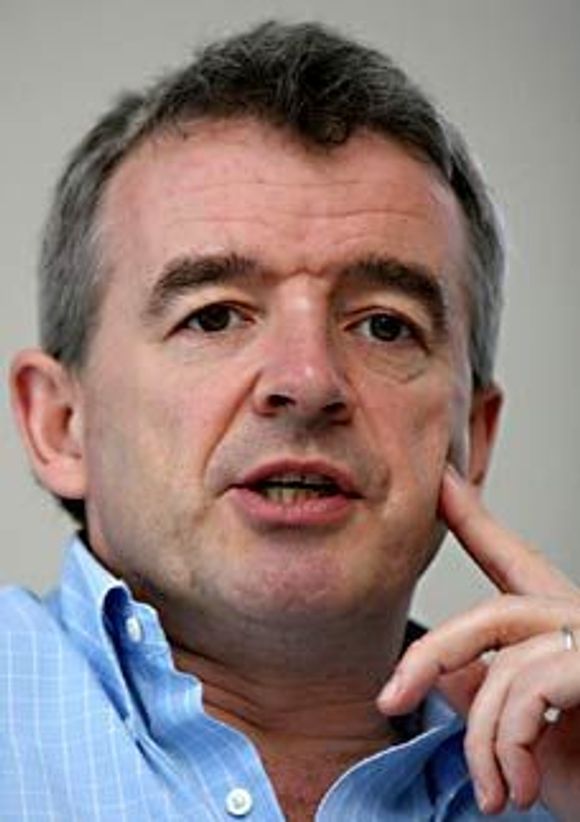 Ryanairs toppsjef, Michael O&#039;Leary. <i>Bilde: Wikipedia</i>