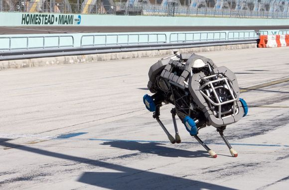 WildCat er en ny versjon av Cheetah-roboten til Boston Dynamics. <i>Bilde: DARPA</i>