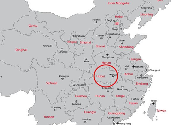 Wuhan ligger midt mellom Beijing i nord og aksen Guangzhou / Hongkong i sør. <i>Bilde: Iryna Volina / Alamy/All Over Press</i>