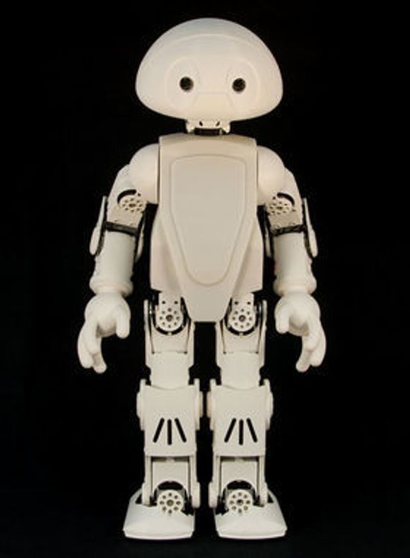 Jimmy-roboten skal kunne brukes til både nytte og moro. Nøyaktig hva kan i stor grad avgjøres av brukerne selv. Eksempler mulig funksjonalitet er å synge, oversette tale og kanskje til og med å servere eieren en kald øl. <i>Bilde: Trossen Robotics</i>