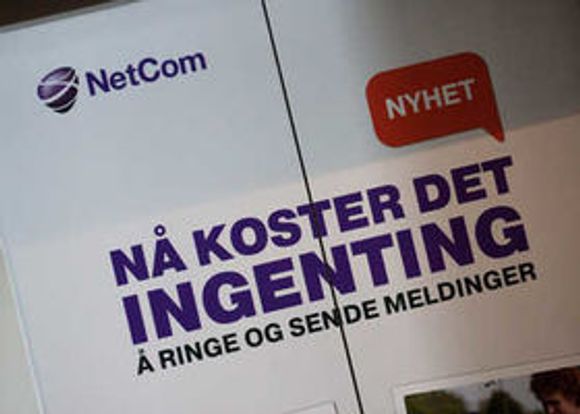 Nyheten preget heisdøren til Netcom allerede før pressekonferansen tok til. <i>Bilde: Marius Jørgenrud</i>
