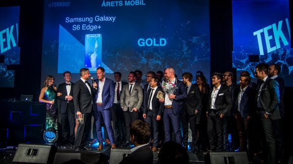 Fra fjorårets kåring da Samsung Galaxy S6 Edge+ vant for årets mobil. <i>Foto: Kristoffer Møllevik, Tek.no</i>