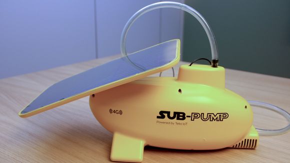 Prototypen av Sub-Pump ble ferdig mandag ettermiddag. <i>Foto: Harald Brombach</i>