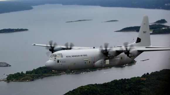 C-130J «Idunn» over Oslo. <i>Foto:  Per Erlien Dalløkken</i>