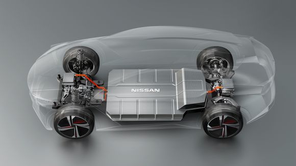 Nissan sier at de har konstruert et nytt batteri til IMx. <i>Foto:  Nissan</i>